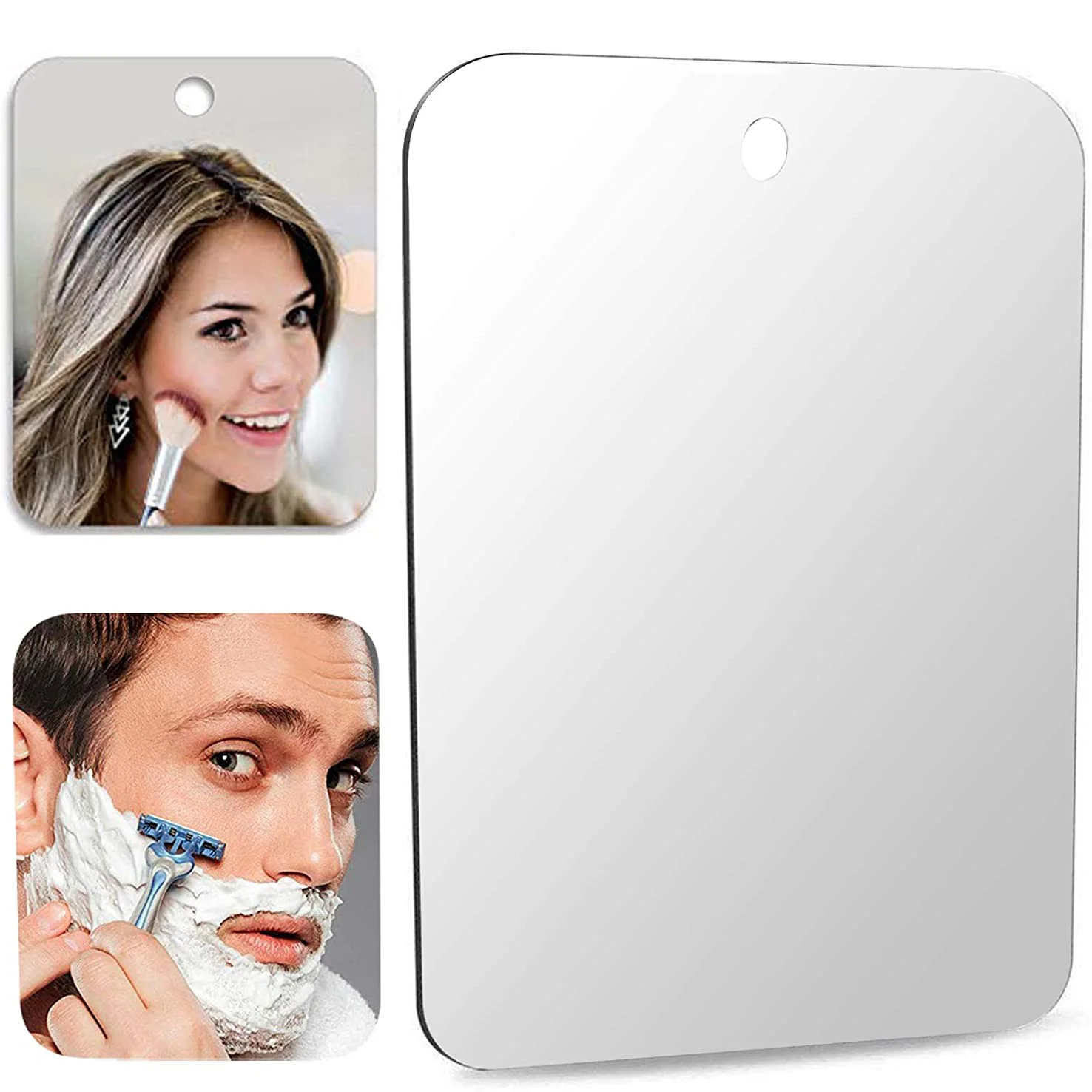 Shaving Mirror Suction - Acrylic Wall Suction Travel Mirror Unbreakable