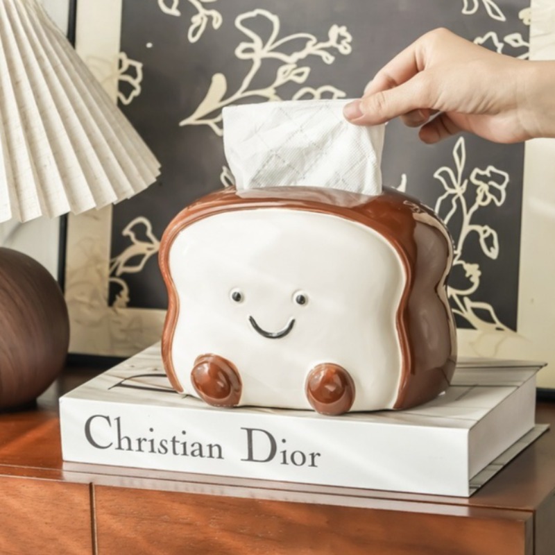 Creative Cartoon Toast Ceramic - Home Bathroom Decor Ideas 评论和价格