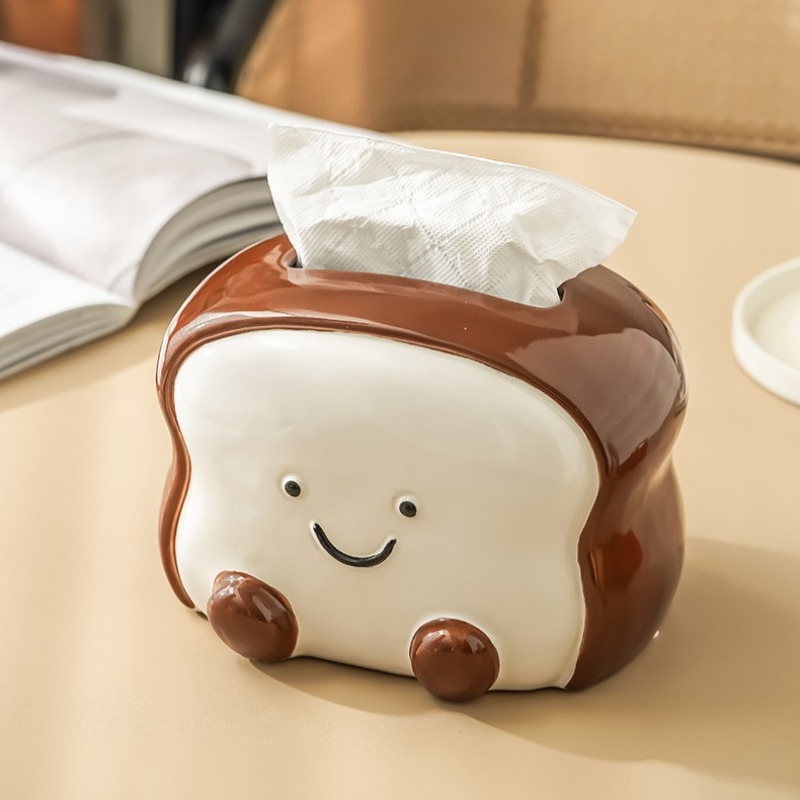 Creative Cartoon Toast Ceramic - Home Bathroom Decor Ideas 评论和价格