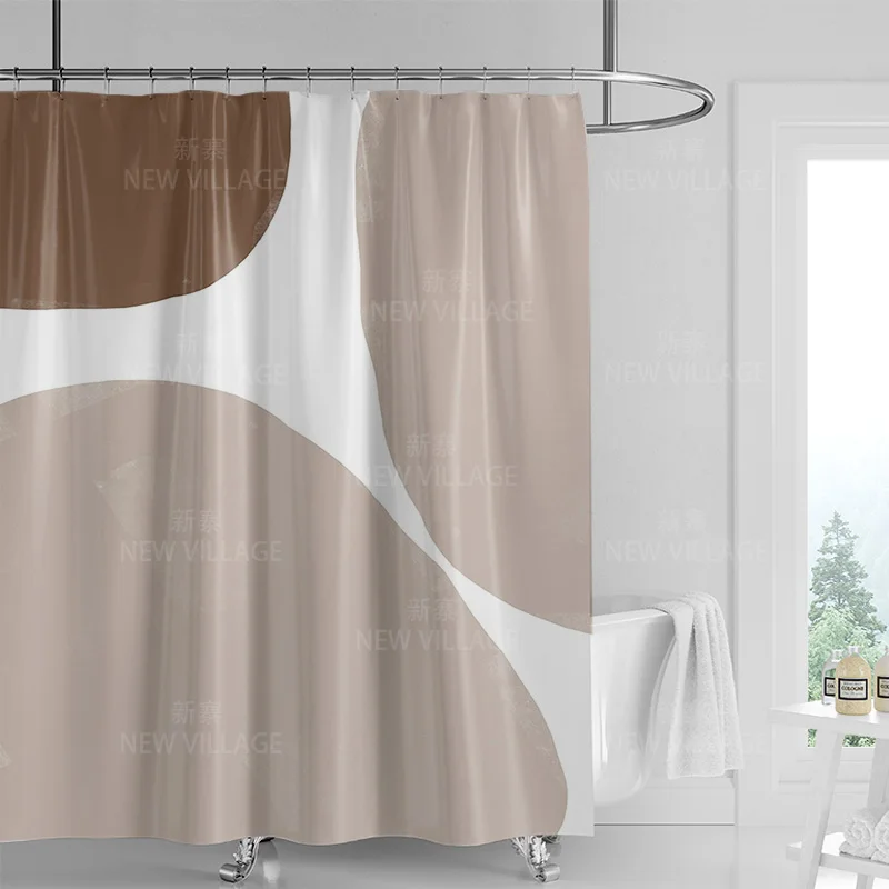 Abstract Geometric Graffiti Sh - Shower Curtain Liner 评论和价格