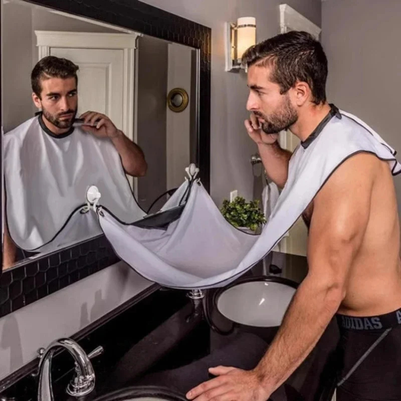 1-4PCS Male Shaving Aprons Cre - Shaving Mirror Suction 评论和价格