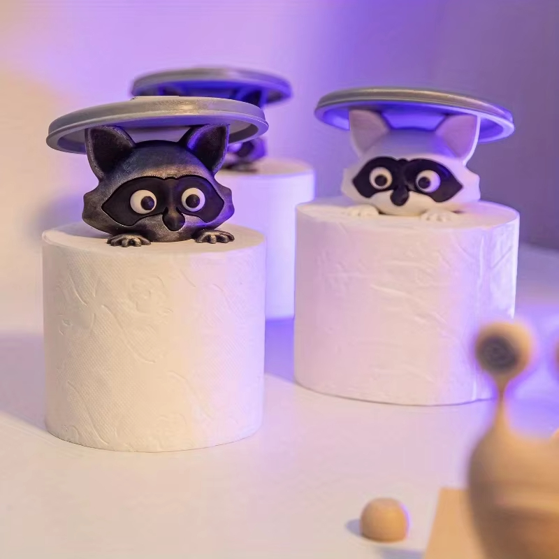 Cute Raccoon Toilet Paper Hold - Home Bathroom Decor Ideas 评论和价格