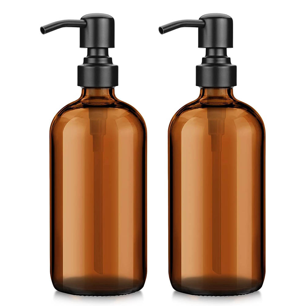 Amber Glass Soap Dispenser wit - Glass Soap Dish 评论和价格