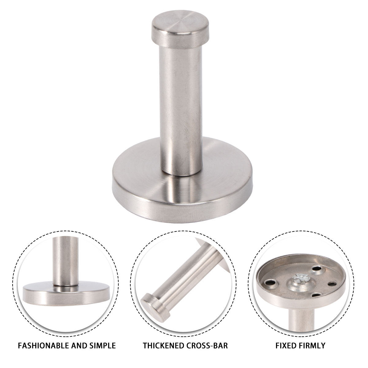 6Pcs Metal Hooks Stainless Ste - Home Bathroom Towels 评论和价格