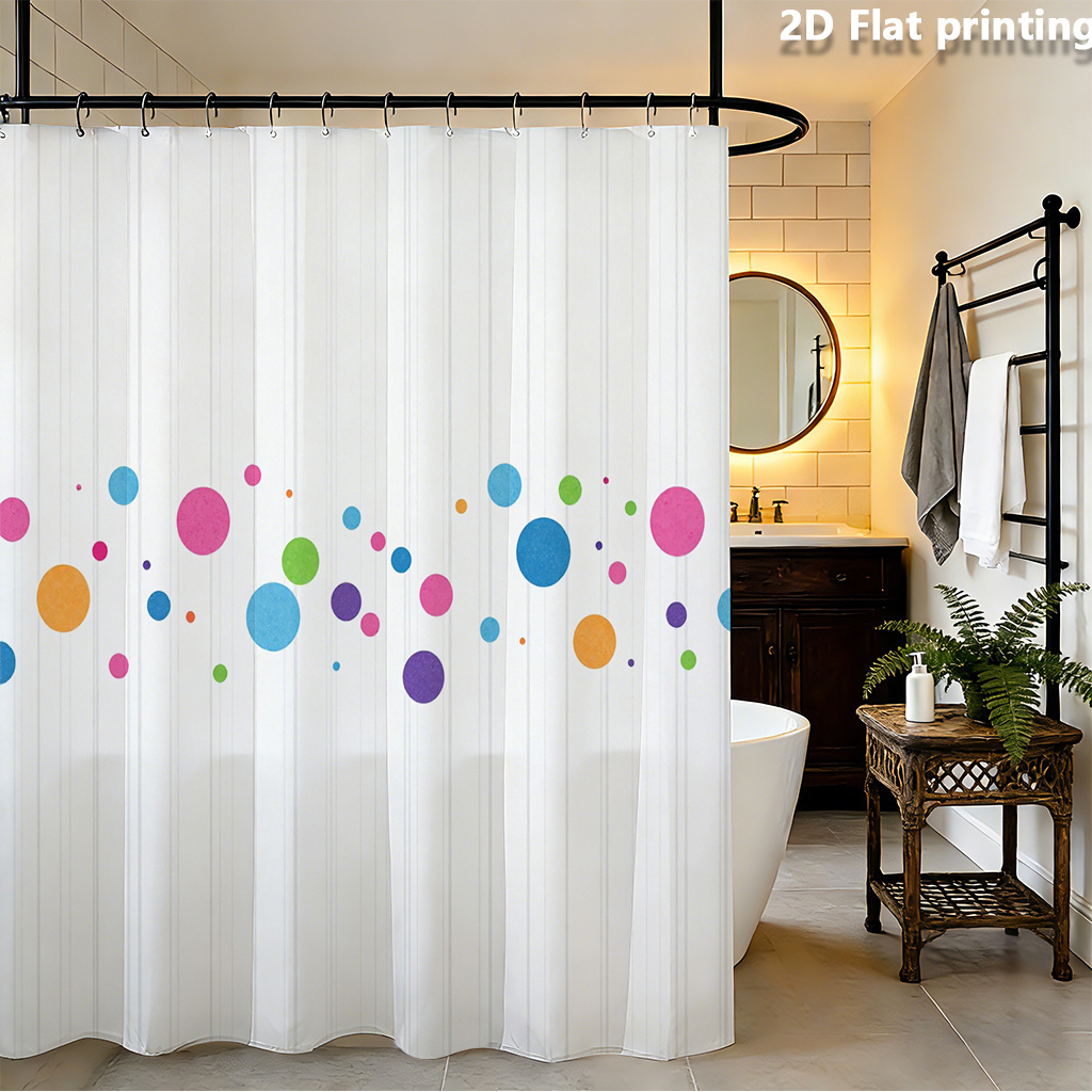 2D Flat, 1qc 2D Flat Printing  - Shower Curtain Liner 评论和价格