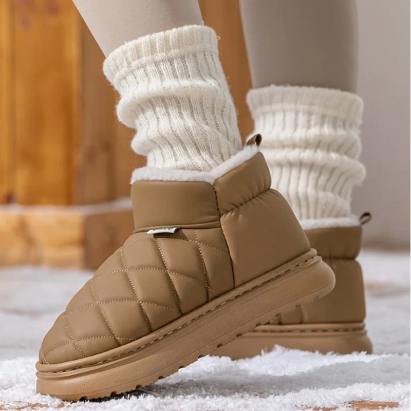 Winter Fleece Lined Slippers A - Home Outside Bathroom 评论和价格