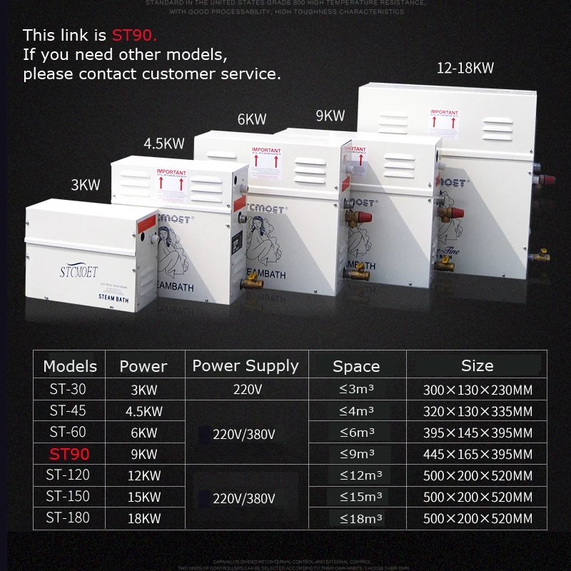 Steam Generator 220V/380V Home - Home Bathroom Sauna 评论和价格
