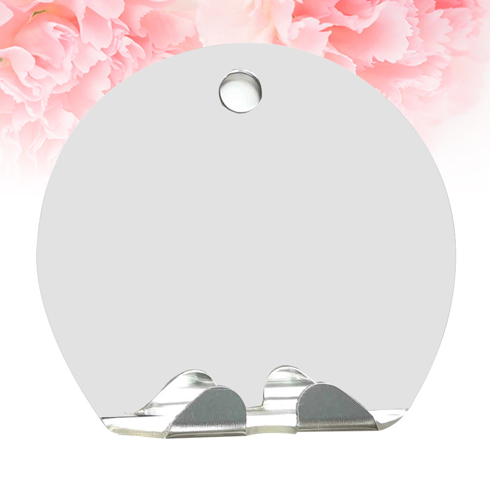 Round Silver Fog Free Bathroom - Shaving Mirror Suction 评论和价格