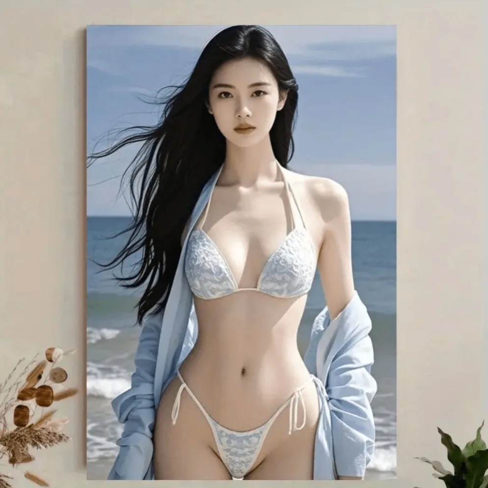 Beach Wall Art for Living Room - Home Bathroom Scene 评论和价格