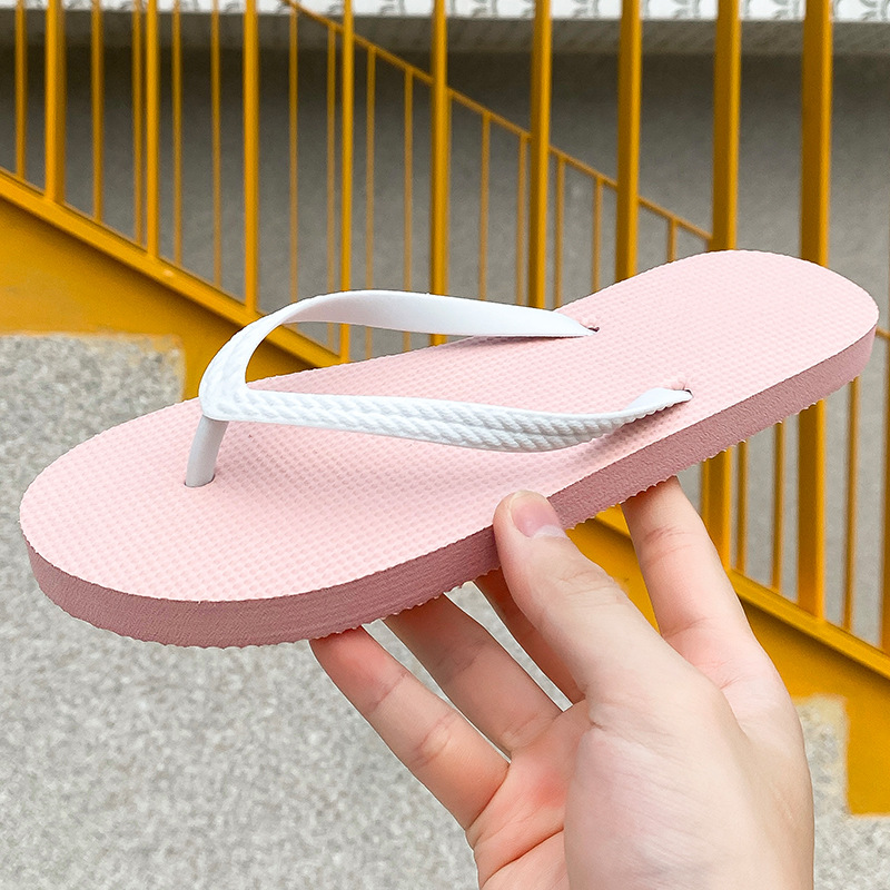 Women Flat Flip-flops Slippers - Home Outside Bathroom 评论和价格
