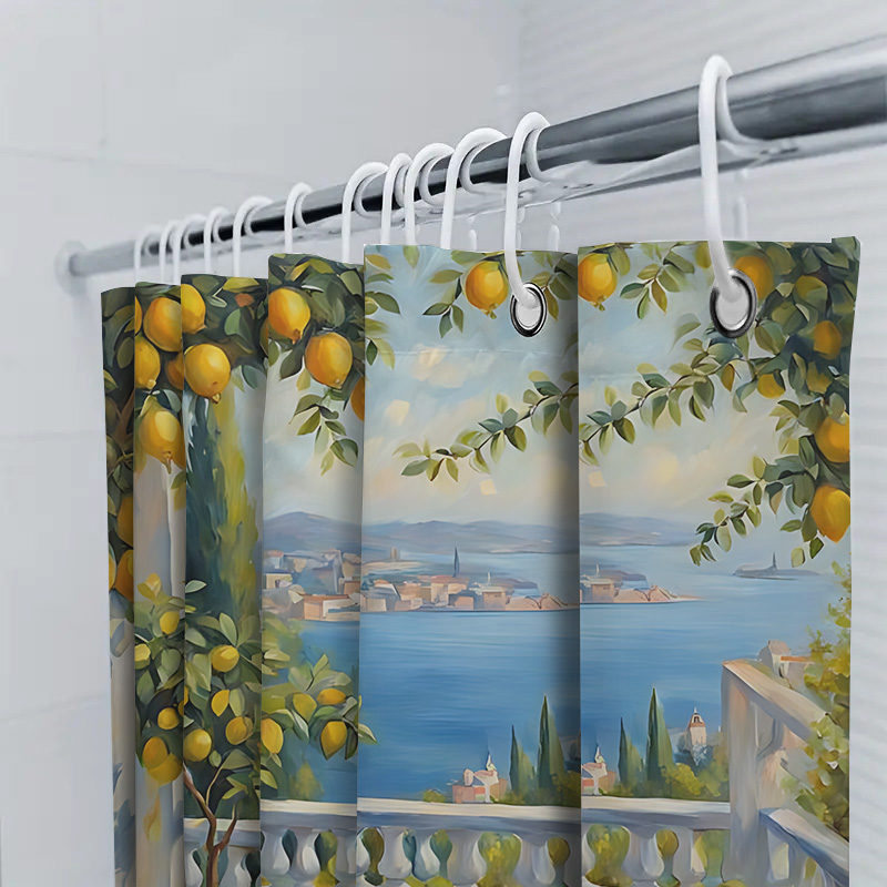 Mediterranean Lemon Garden Sho - Home Bathroom Decor Ideas 评论和价格