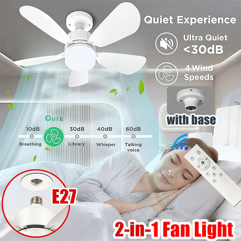 E27 Screw Ceiling Fan Light wi - Home Bathroom Fan 评论和价格