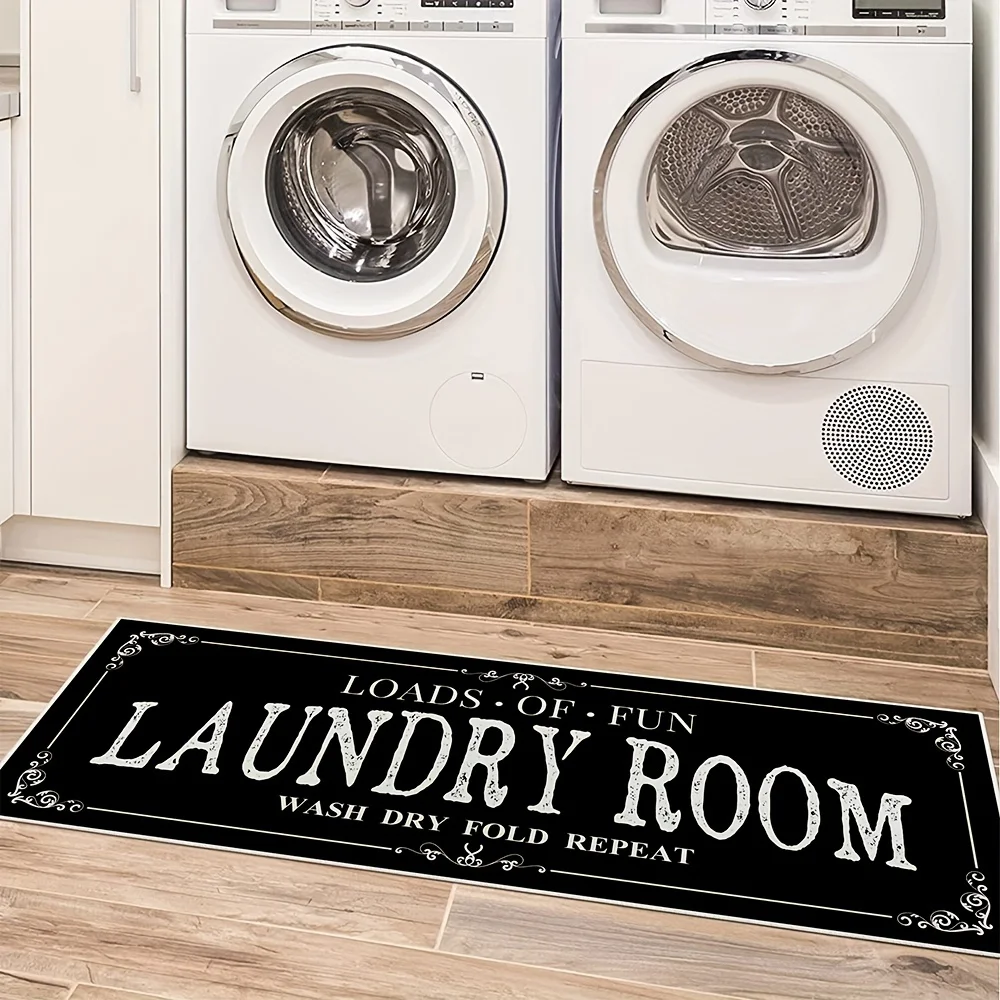 Laundry Room Rug Runner Non Sl - Tiny Home Bathroom Kit 评论和价格