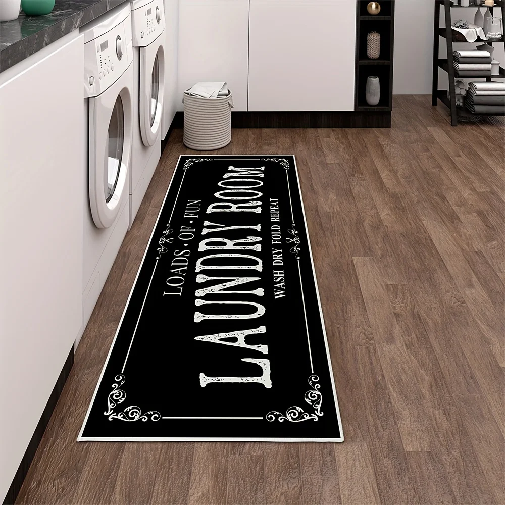 Laundry Room Rug Runner Non Sl - Tiny Home Bathroom Kit 评论和价格