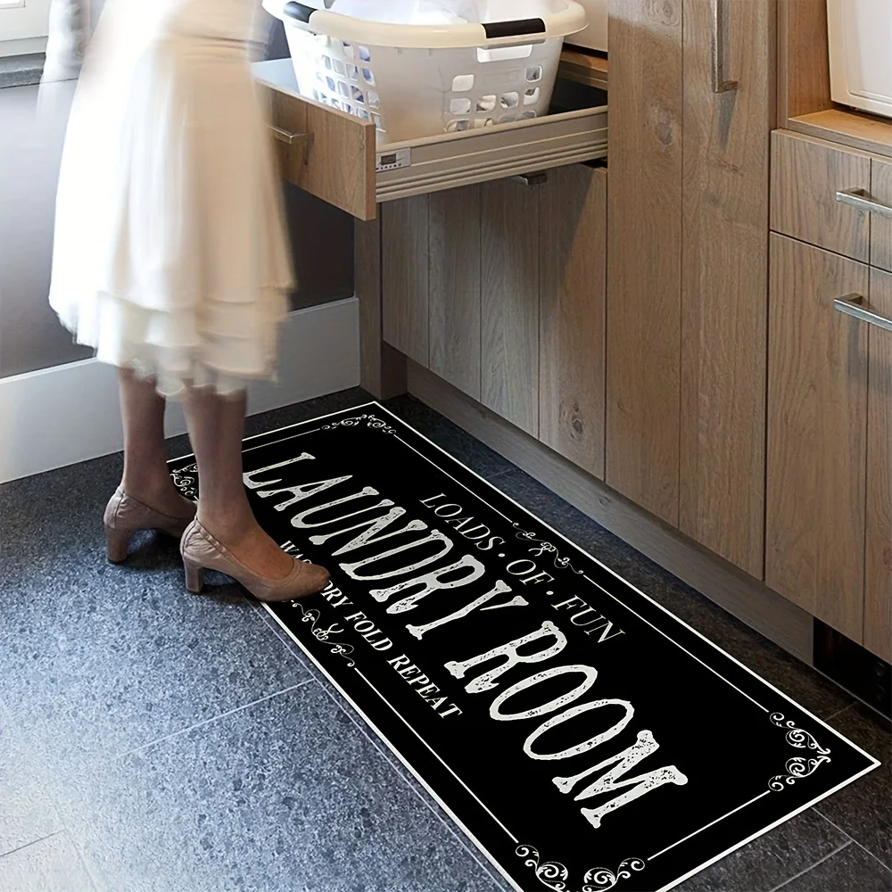 Laundry Room Rug Runner Non Sl - Tiny Home Bathroom Kit 评论和价格