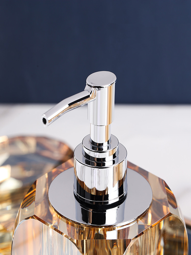 Bathroom Set Crystal Glass Liq - Glass Soap Dish 评论和价格