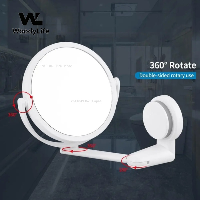 Rotating Plastic Folding Vacuu - Shaving Mirror Suction 评论和价格
