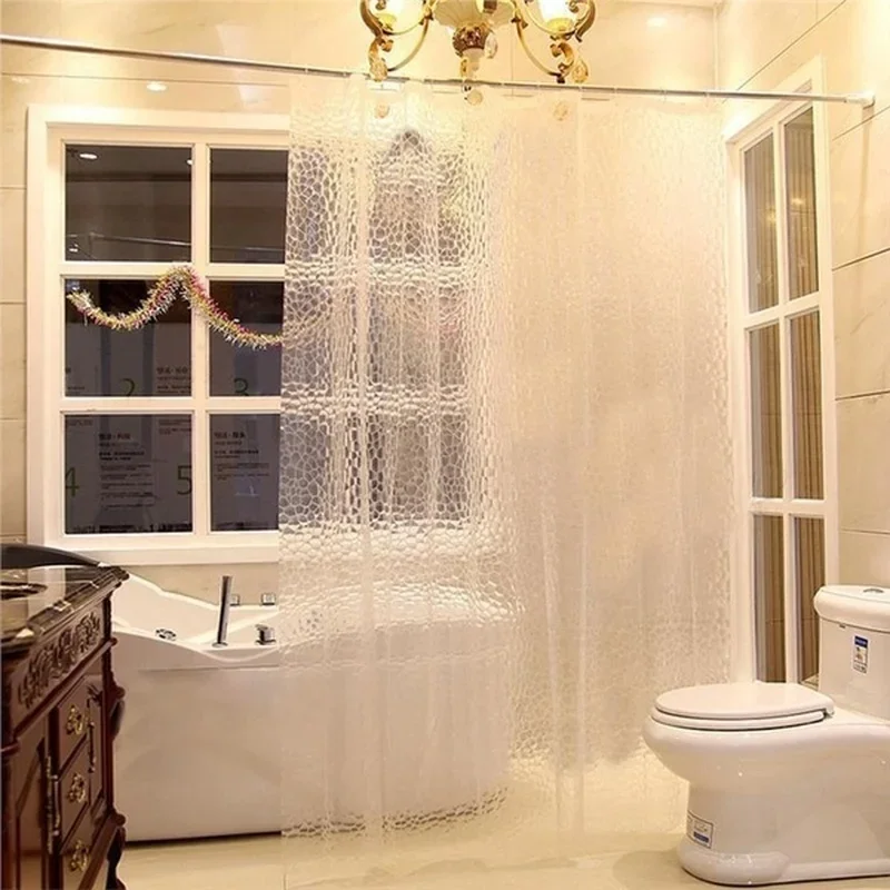 1PCS 180x180cm 3D Bathroom Bat - Shower Curtain Liner 评论和价格