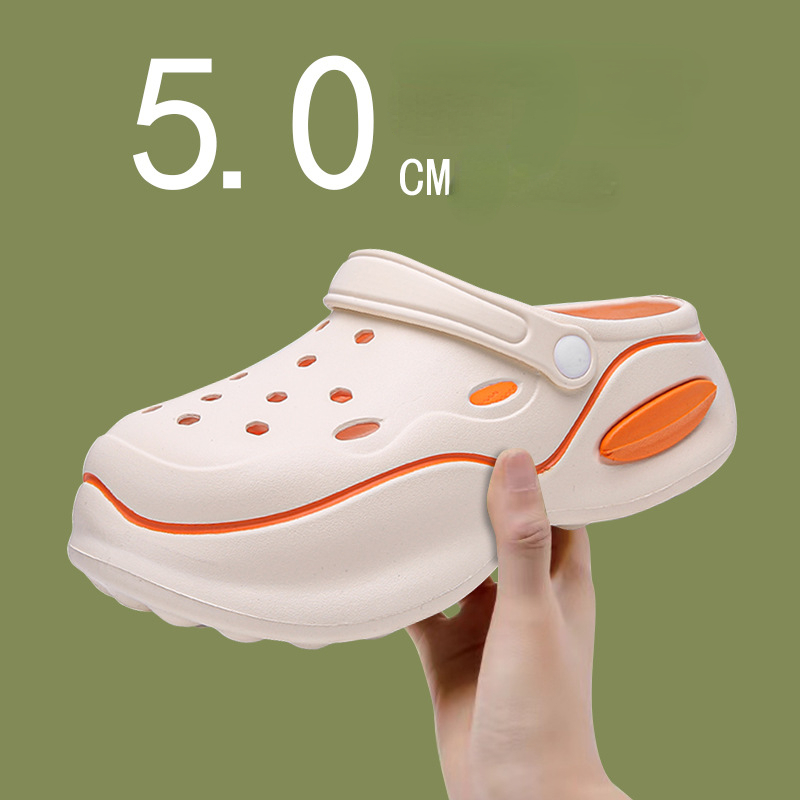 Summer Women Slippers 5cm Plat - Home Outside Bathroom 评论和价格