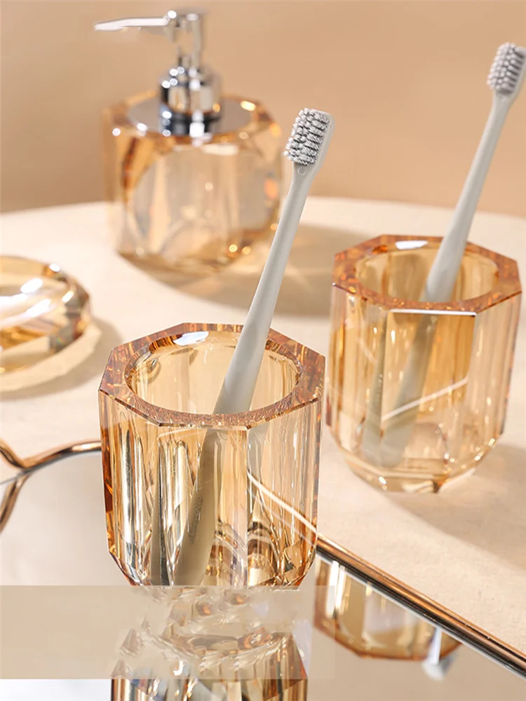 Bathroom Set Crystal Glass Liq - Glass Soap Dish 评论和价格