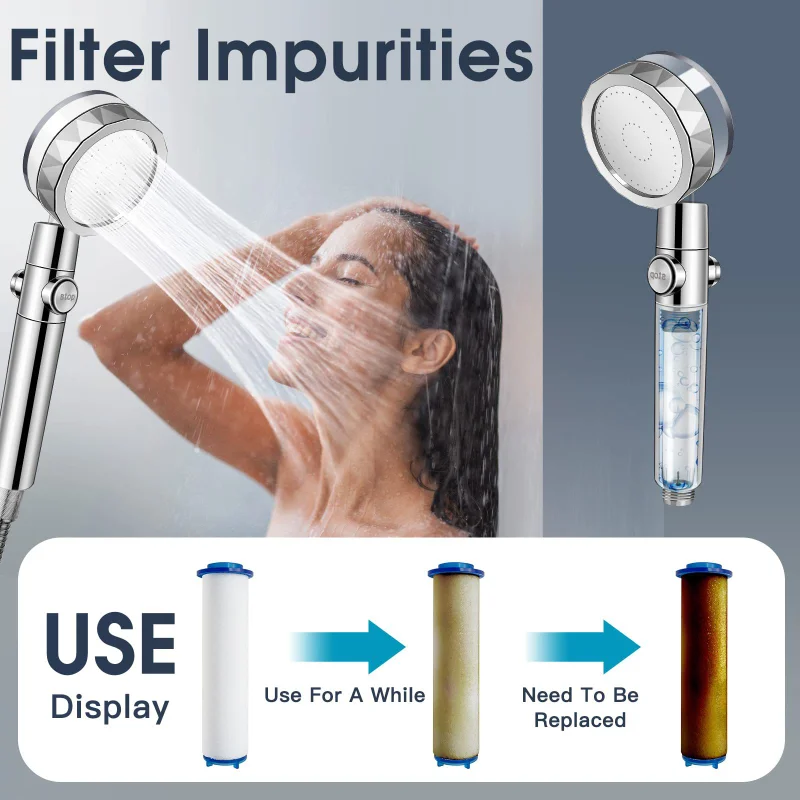 Water Saving Shower Head High  - Home Bathroom Fan 评论和价格
