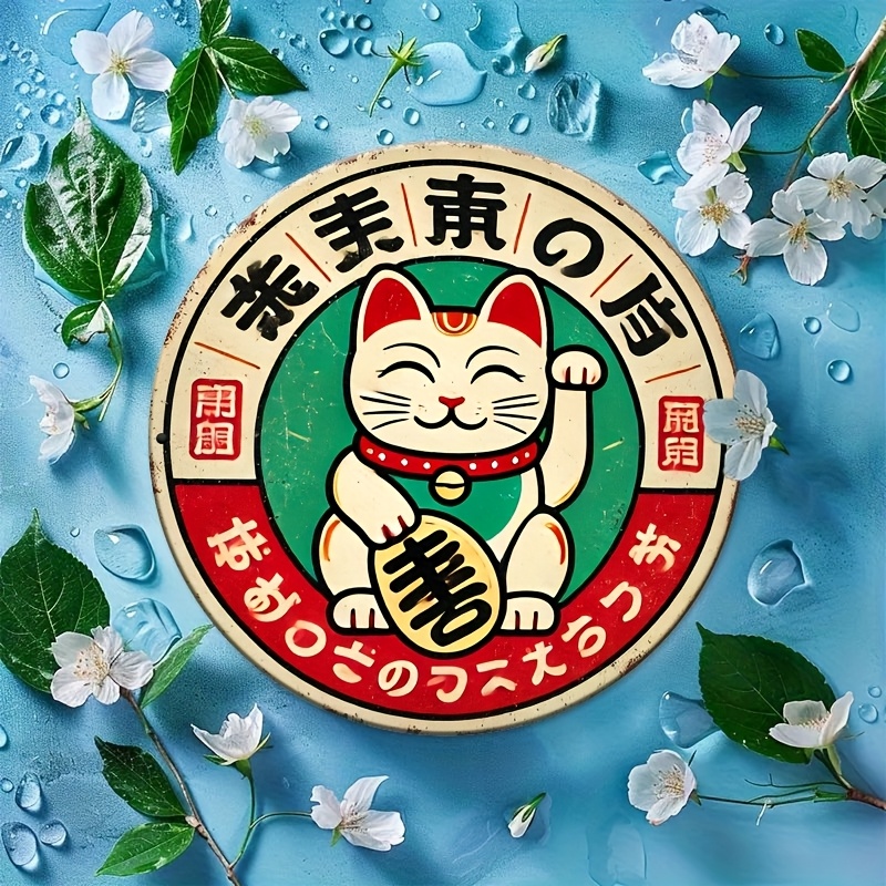 Vintage Japanese Maneki Neko C - Home Bathroom Sign 评论和价格