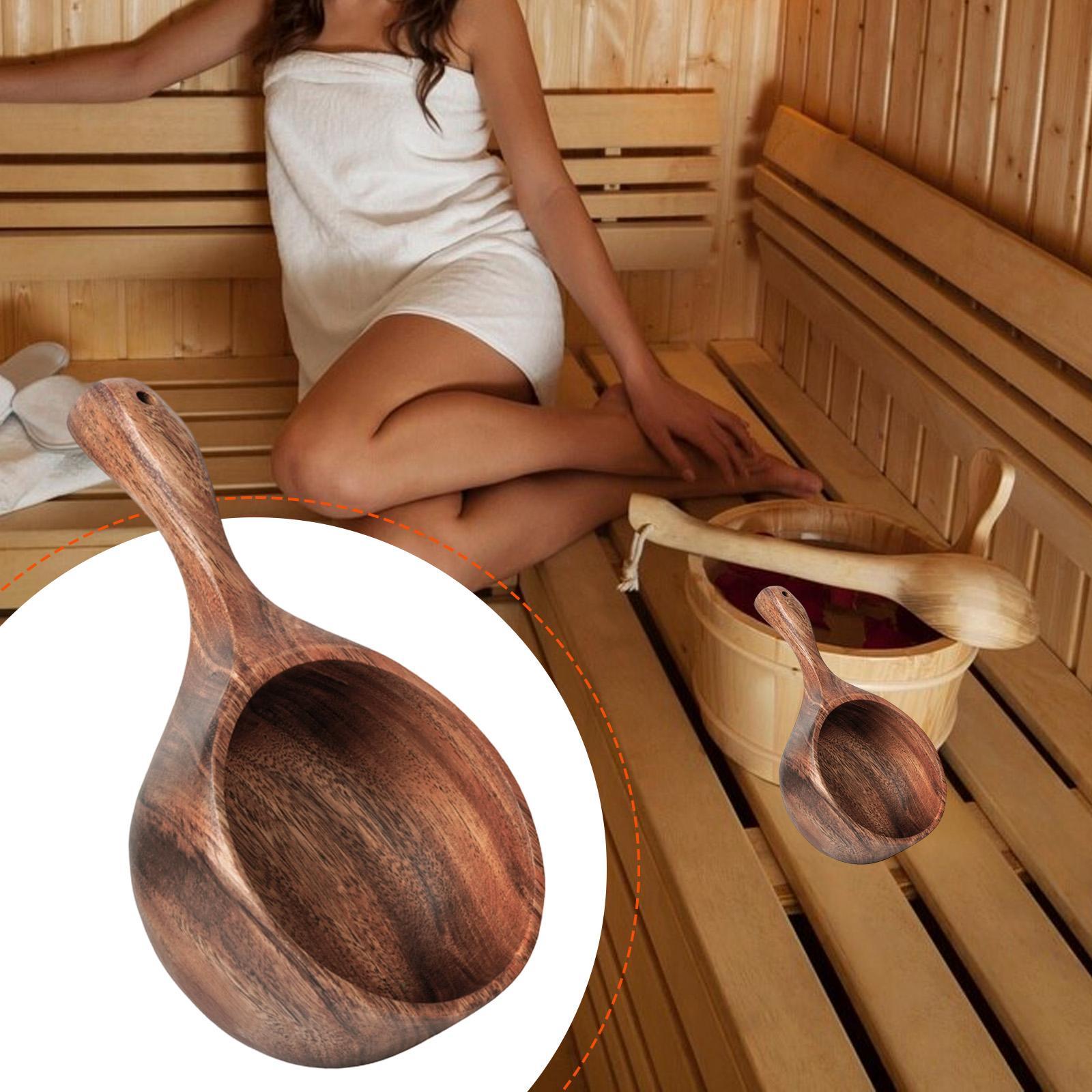 Wooden Sauna Ladle,Household U - Home Bathroom Sauna 评论和价格