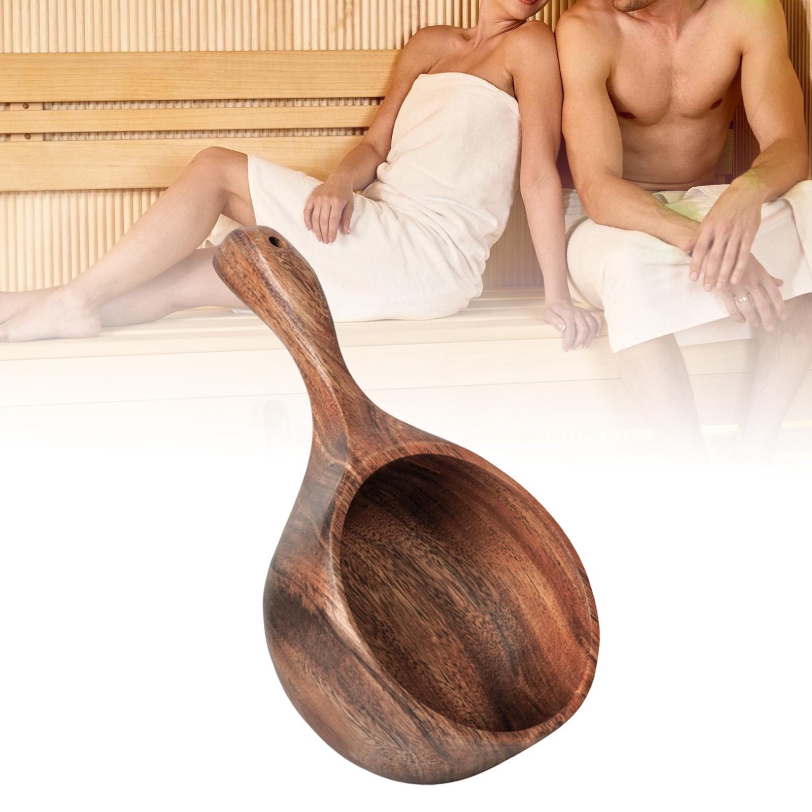 Wooden Sauna Ladle,Household U - Home Bathroom Sauna 评论和价格