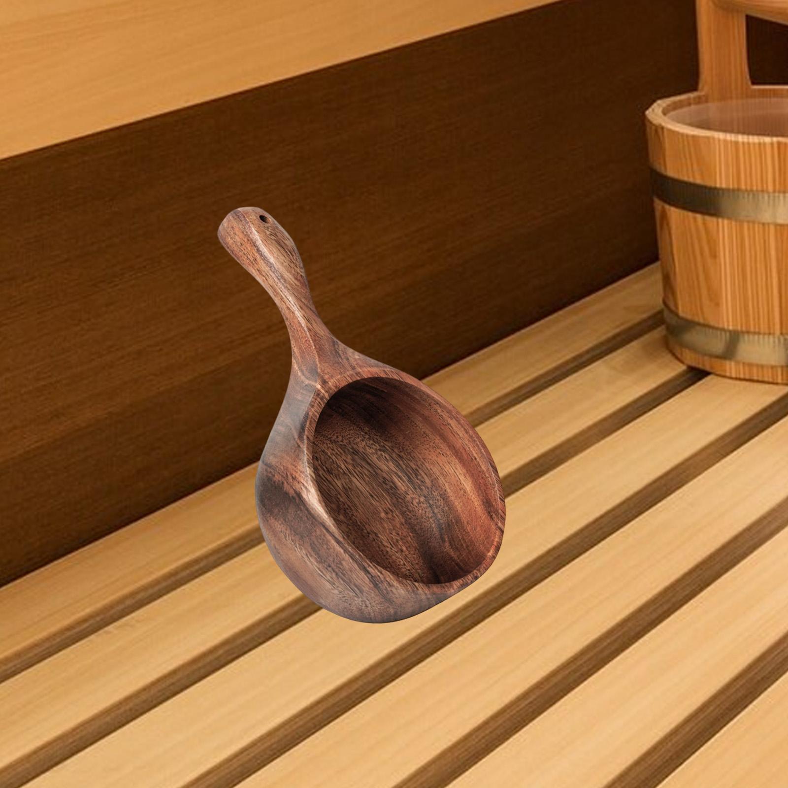 Wooden Sauna Ladle,Household U - Home Bathroom Sauna 评论和价格