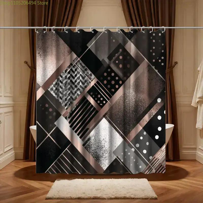 Modern Geometric Abstract Show - Home Bathroom Decor Ideas 评论和价格