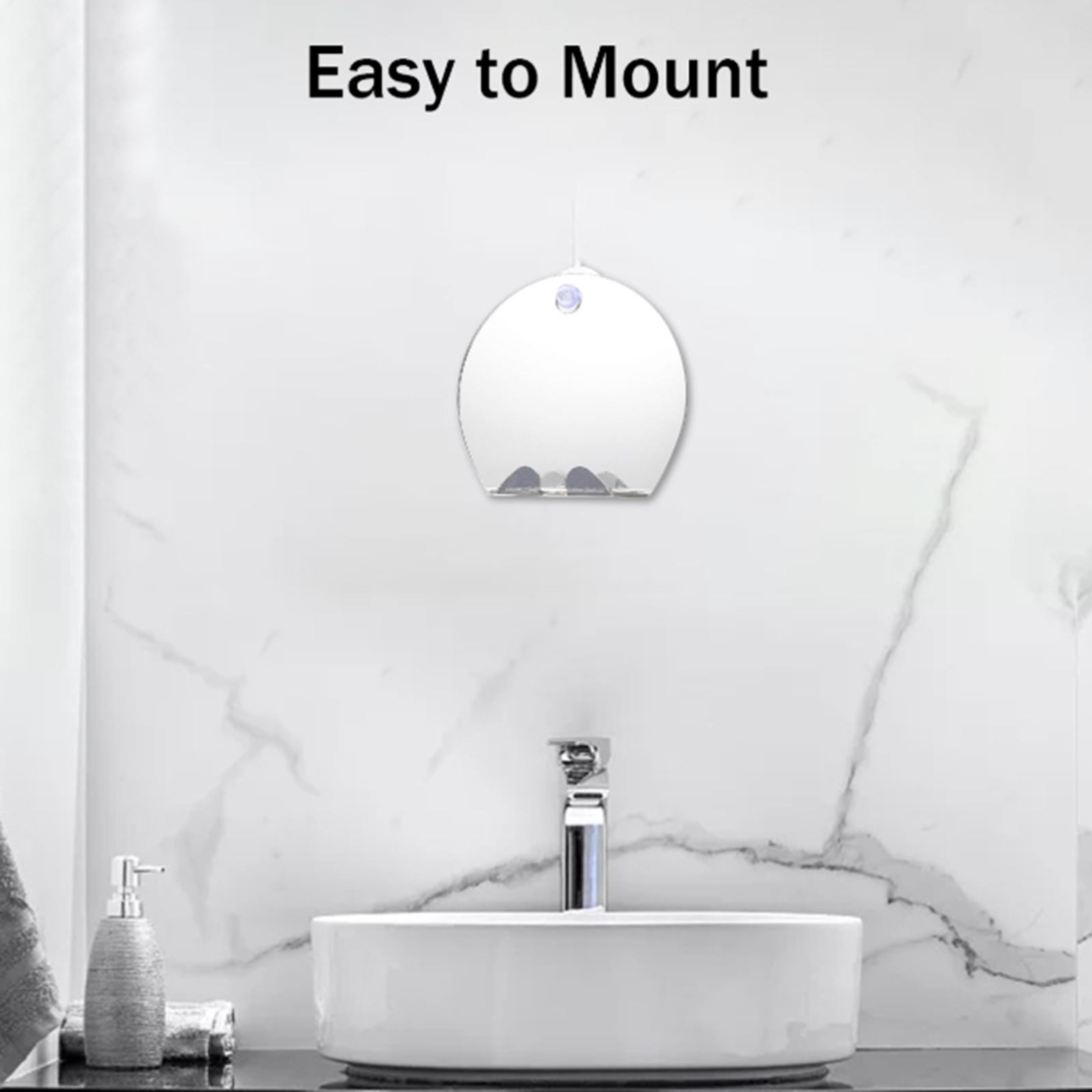 Unbreakable Portable Anti-Fog  - Shaving Mirror Suction 评论和价格