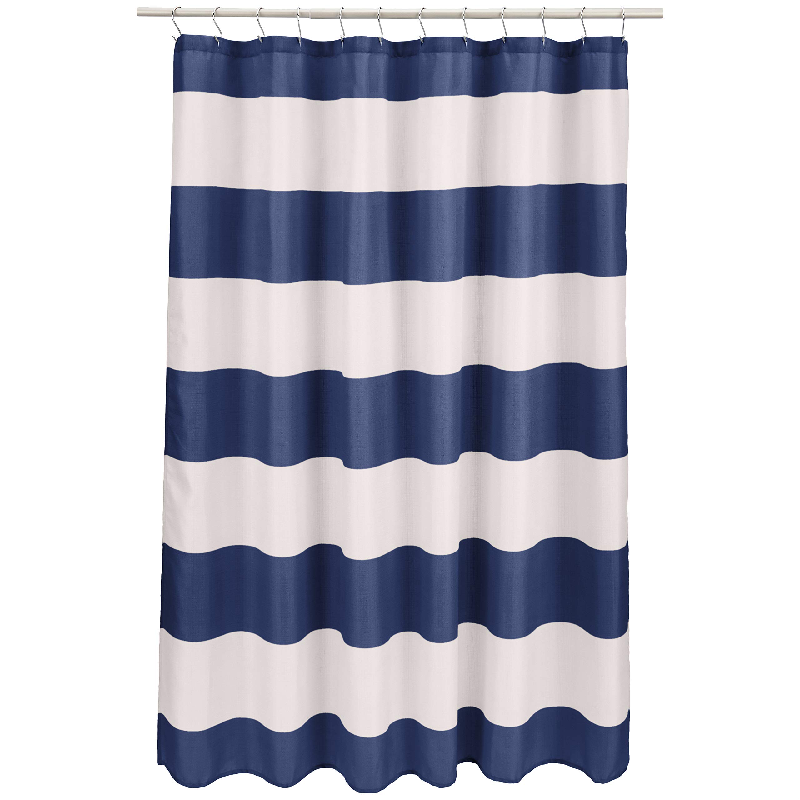 Navy Blue Shower Curtain Strip - Shower Curtain Liner 评论和价格