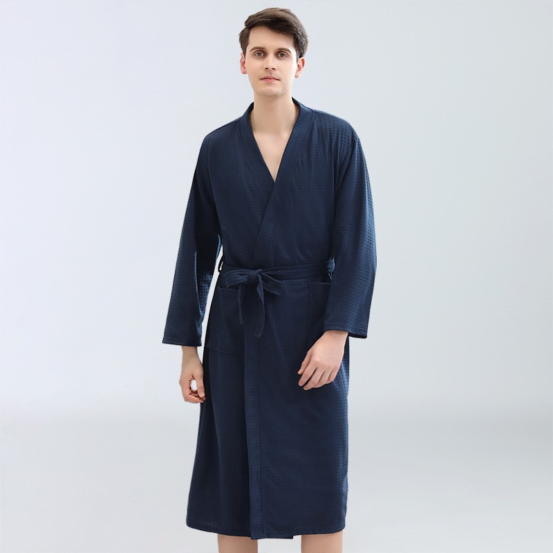 Men's Waffle Bathrobes Sauna C - Home Bathroom Sauna 评论和价格