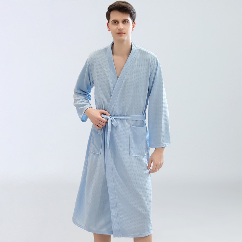 Men's Waffle Bathrobes Sauna C - Home Bathroom Sauna 评论和价格