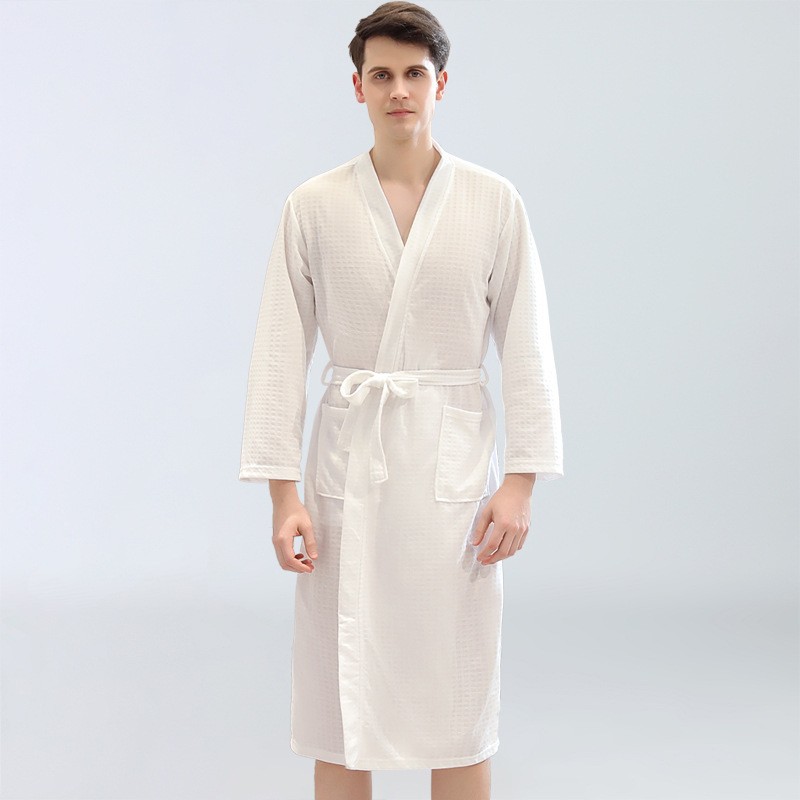Men's Waffle Bathrobes Sauna C - Home Bathroom Sauna 评论和价格
