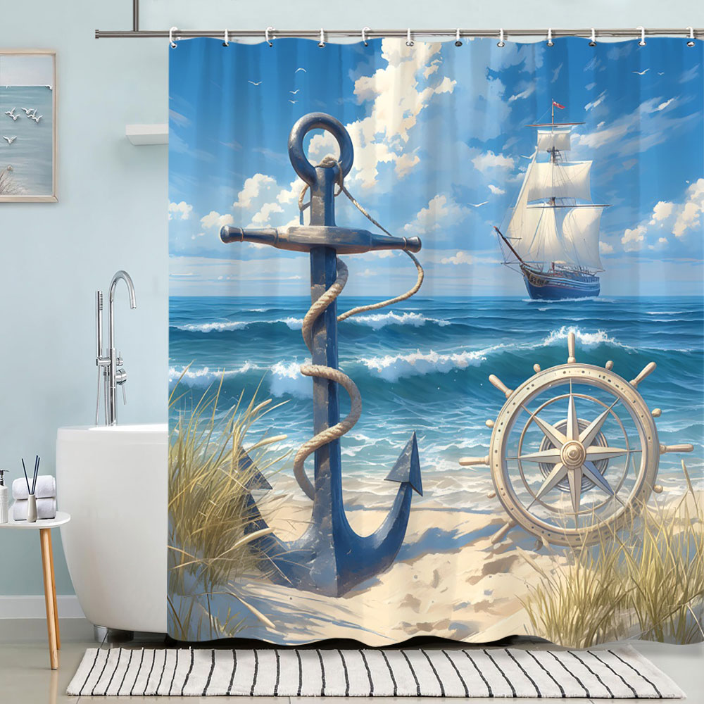 Turtle Shower Curtain Summer B - Shower Curtain Liner 评论和价格