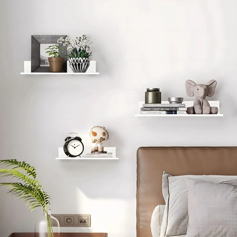 Metal Floating Shelves Wall Mo - Home Creation Bathroom 评论和价格