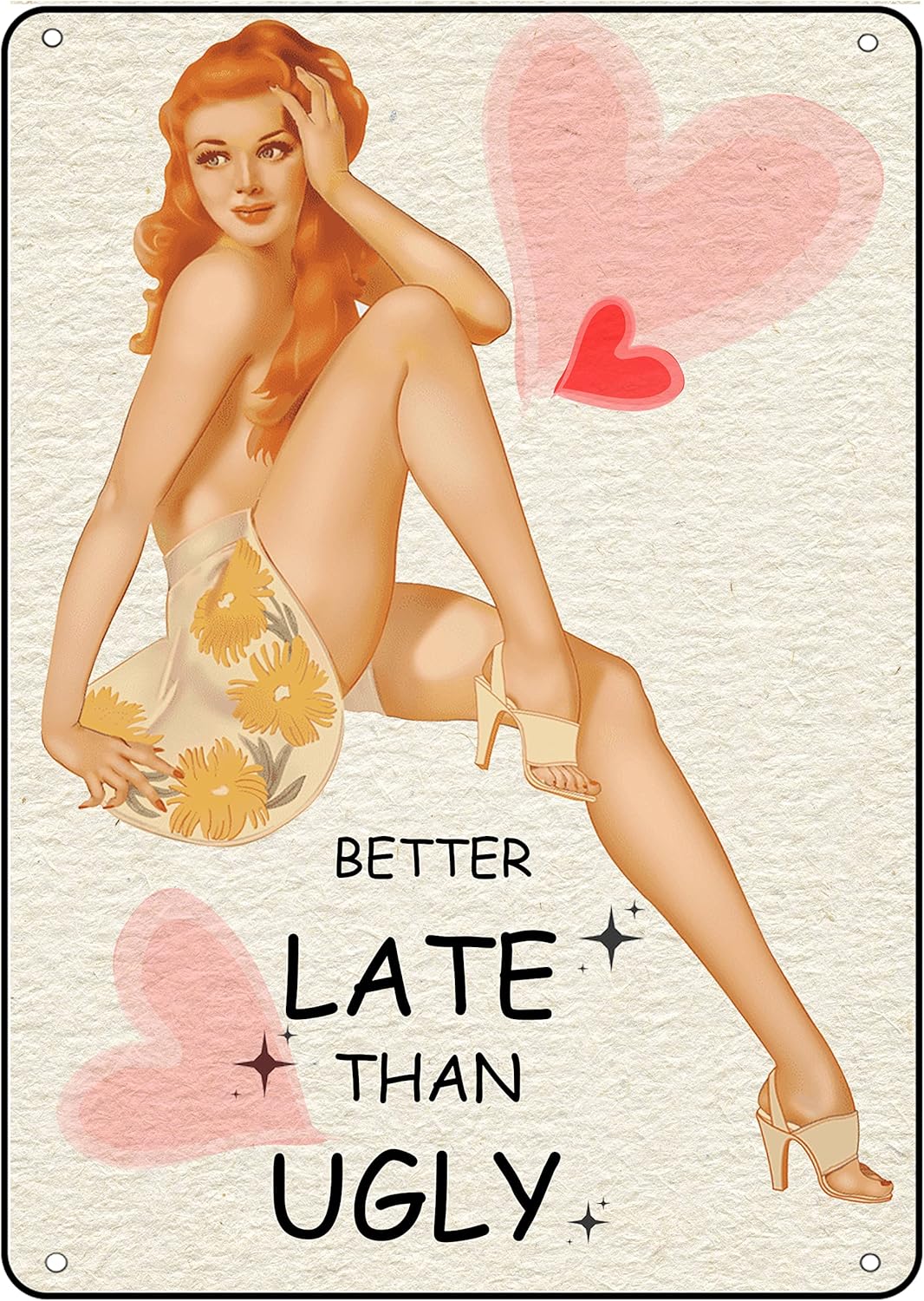 Bathroom Home Pin Up Girl Meta - Home Bathroom Sign 评论和价格