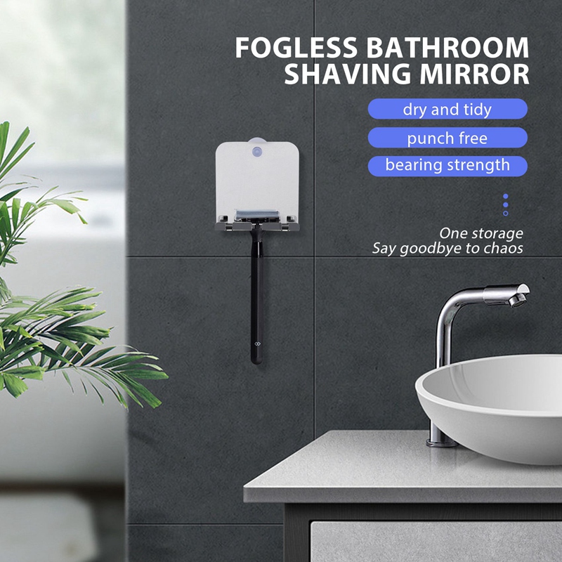 Unbreakable Fog Free Travel Mi - Shaving Mirror Suction 评论和价格