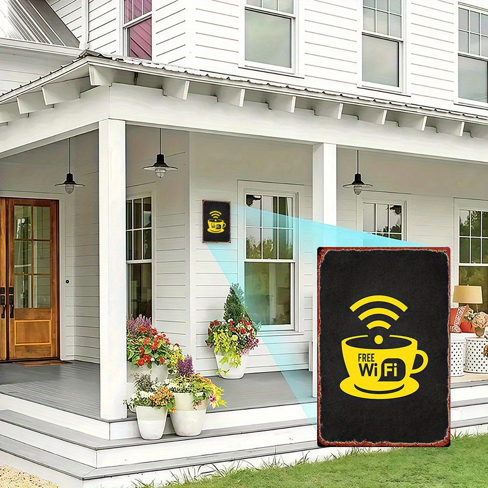 2D Vintage Metal Sign, WiFi Zo - Home Bathroom Decor Ideas 评论和价格