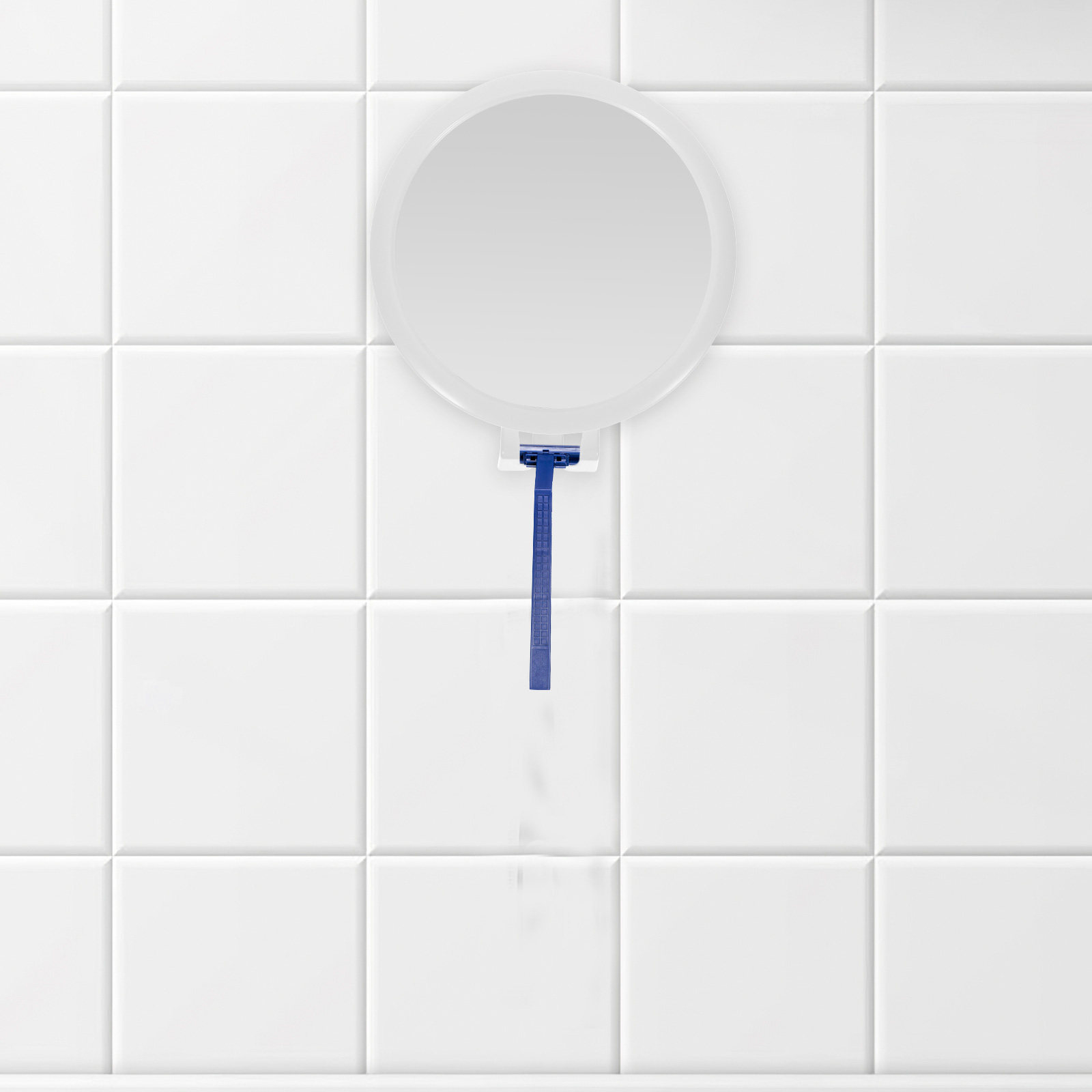 Round Fogless Shower Mirror Su - Shaving Mirror Suction 评论和价格