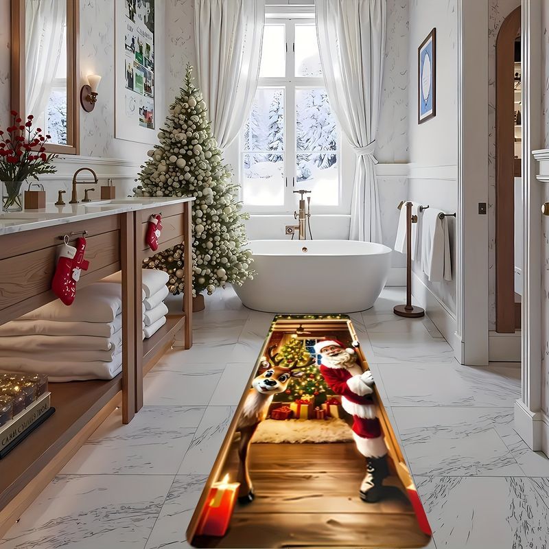 VIKAMA 3D Santa Reindeer Chris - Home Bathroom Wear 评论和价格