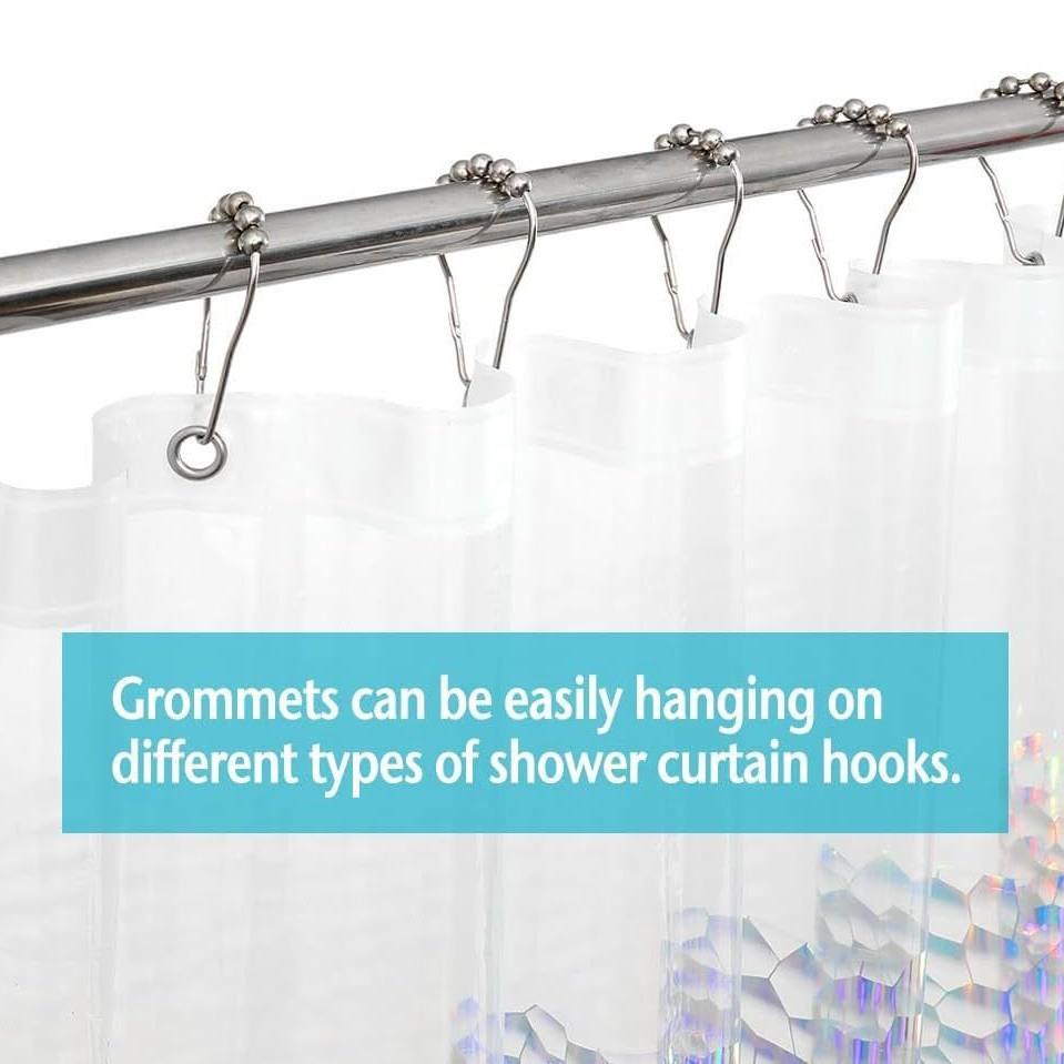 Star Printed Shower Curtain Li - Shower Curtain Liner 评论和价格