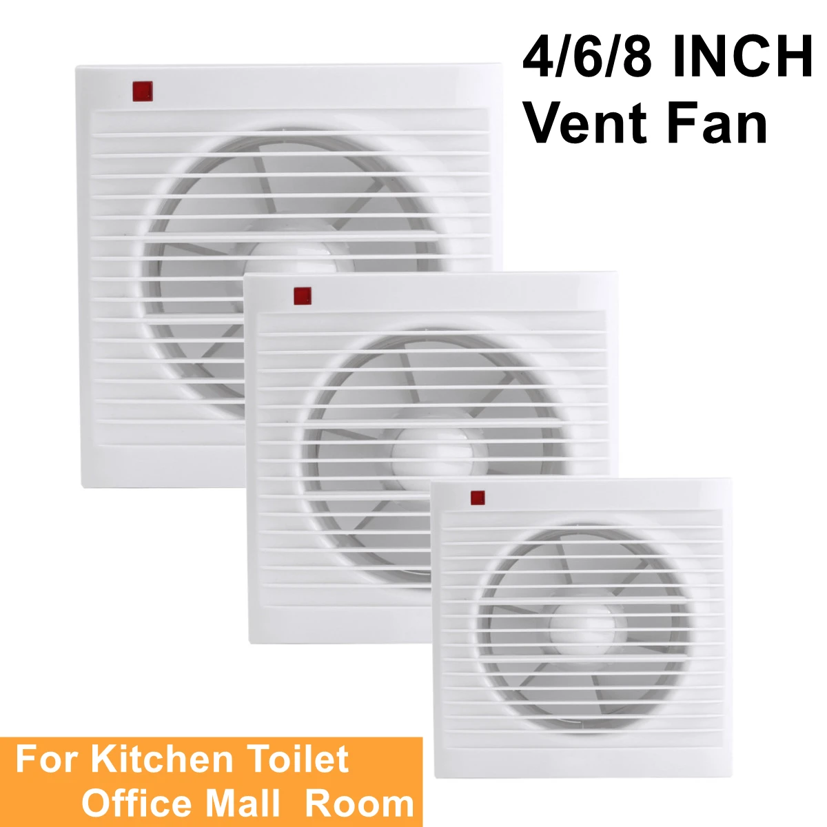 4 Inch 6 Inch 8 Inch 220V Mute - Home Bathroom Vent 评论和价格