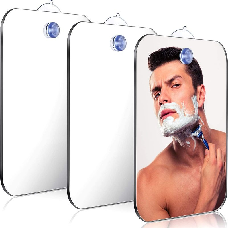1pcs Acrylic Mirror With Wall  - Shaving Mirror Suction 评论和价格