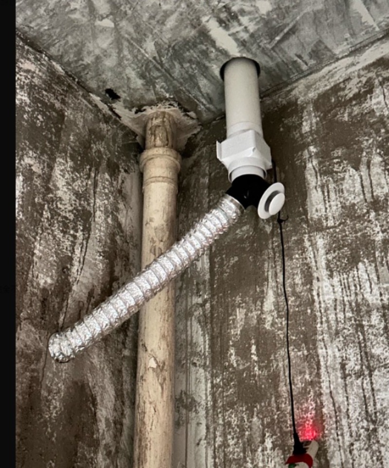 Bathroom Ceiling Exhaust Pipe  - Home Bathroom Fan 评论和价格