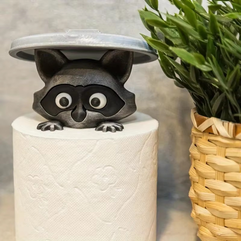 Cute Raccoon Toilet Paper Hold - Home Bathroom Decor Ideas 评论和价格
